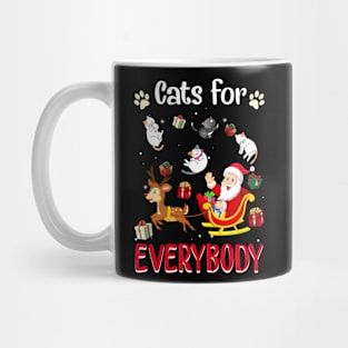 Cats For Everybody Christmas For Cat Lover Mug